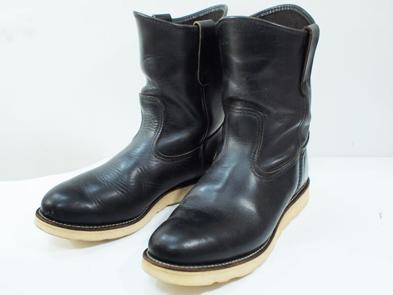 希少 10E 90s RED WING 97年製 PECOS BOOTS / 8169 ペコス ブーツ 刺繍羽タグ レッドウィング拍卖