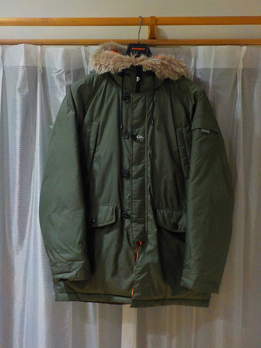 QUIKS SILVER クイックシルバー ダウンジャケット ファー付 L~XL拍卖