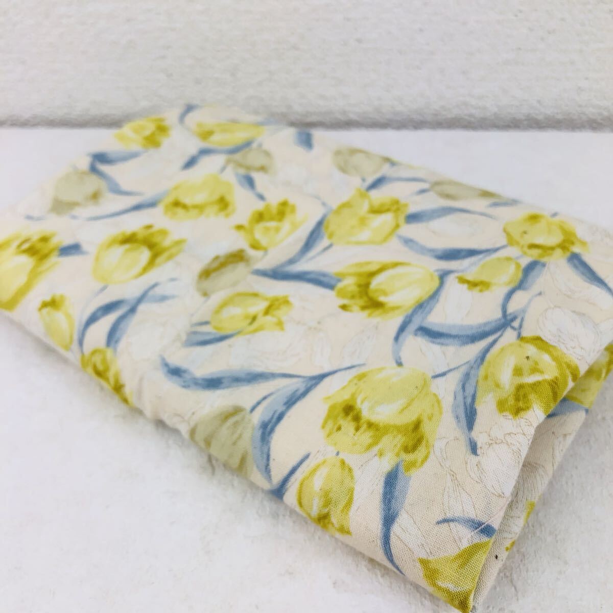 37cm はぎれ スケアー生地 水彩風 イエロー チューリップ セブンベリー コットン スケア 108×37 花柄拍卖