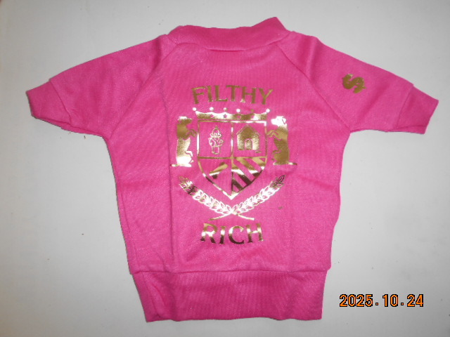 アメリカ直輸入 小型犬向き ピンクTシャツ。拍卖