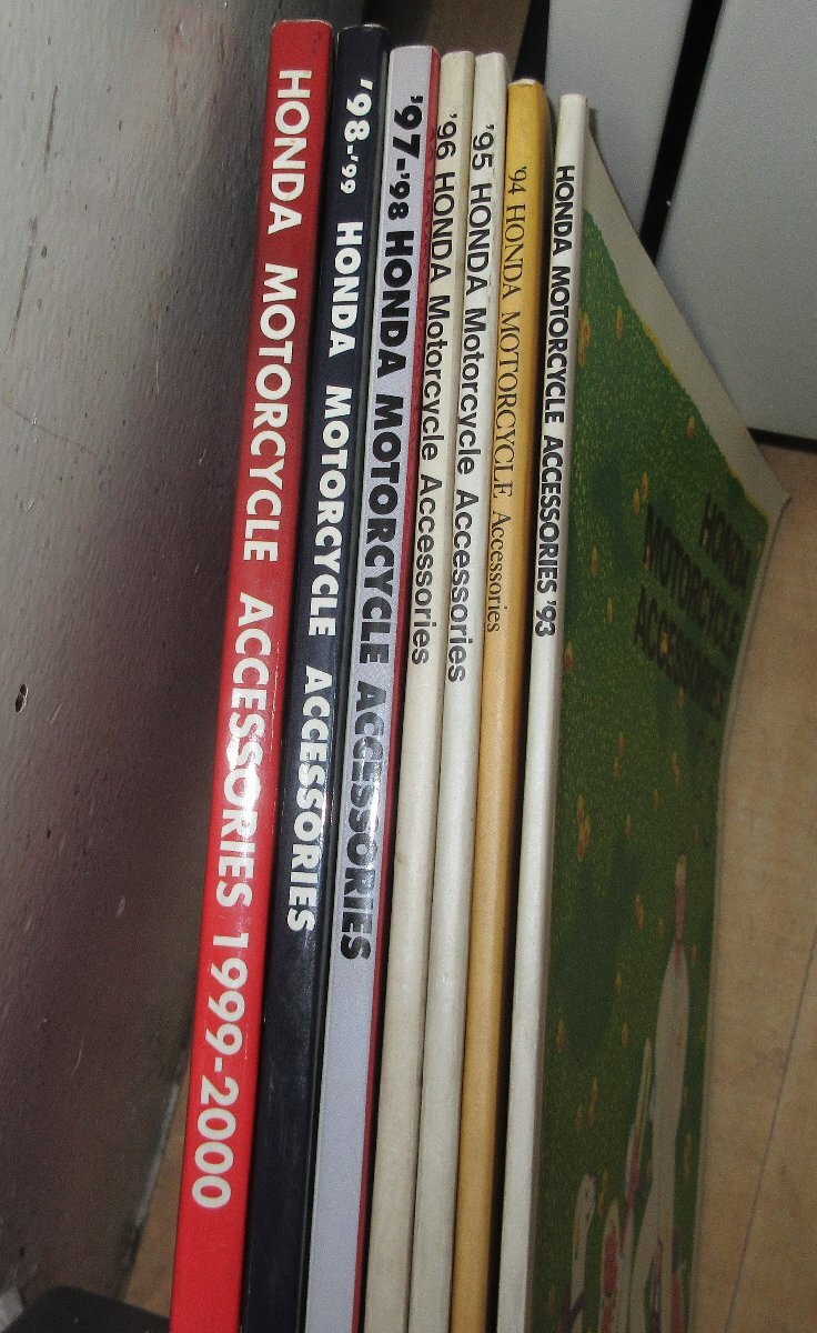 HONDA MOTORCYCLE ACCESSORIES 1993~2000年 7冊 アクセサリーカタログ ※送料無料一部を除く拍卖