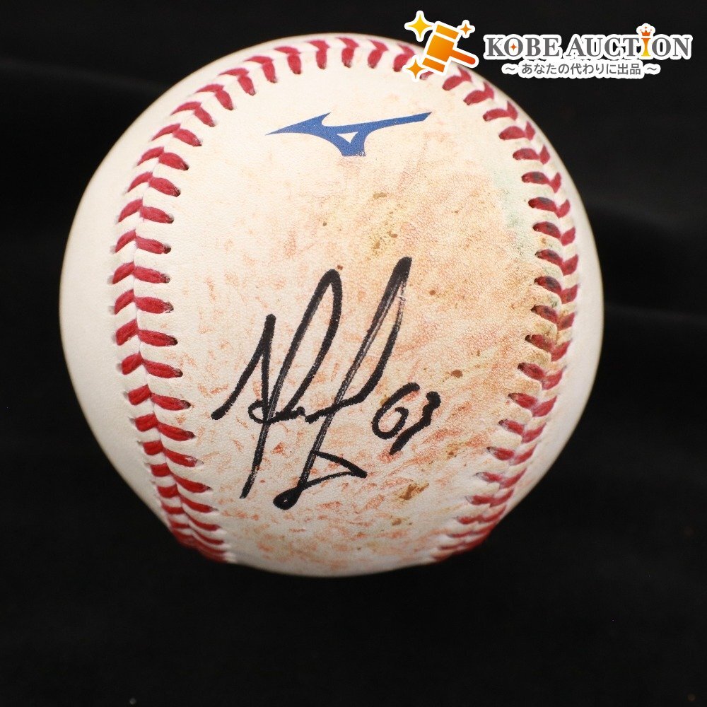 ■ 【直筆サイン入り】63D.ヘルナンデス投手『2025年ピンクフルデー』公式試合球 ★福岡ソフトバンクホークス公式★拍卖