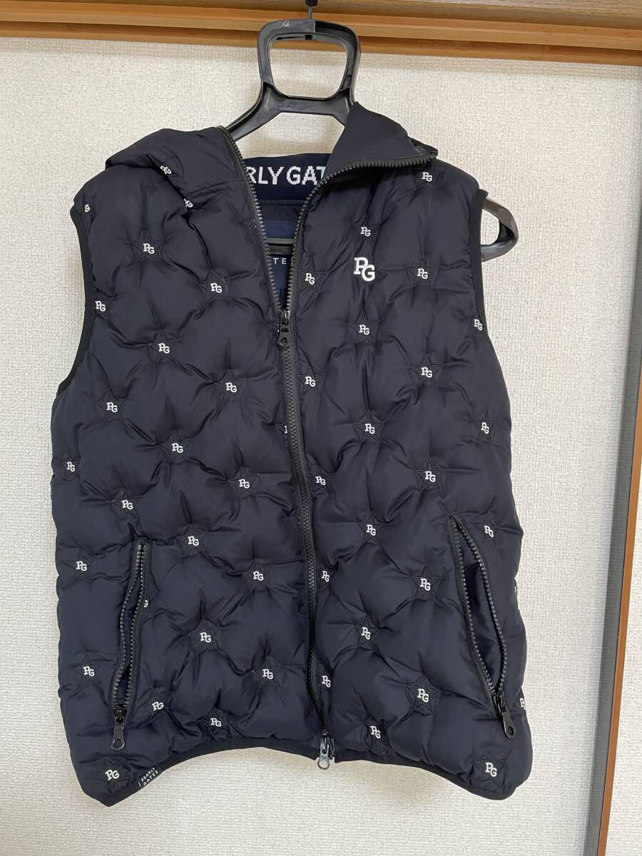 美品 パーリーゲイツ ダウン ベスト レディース 1 濃紺拍卖