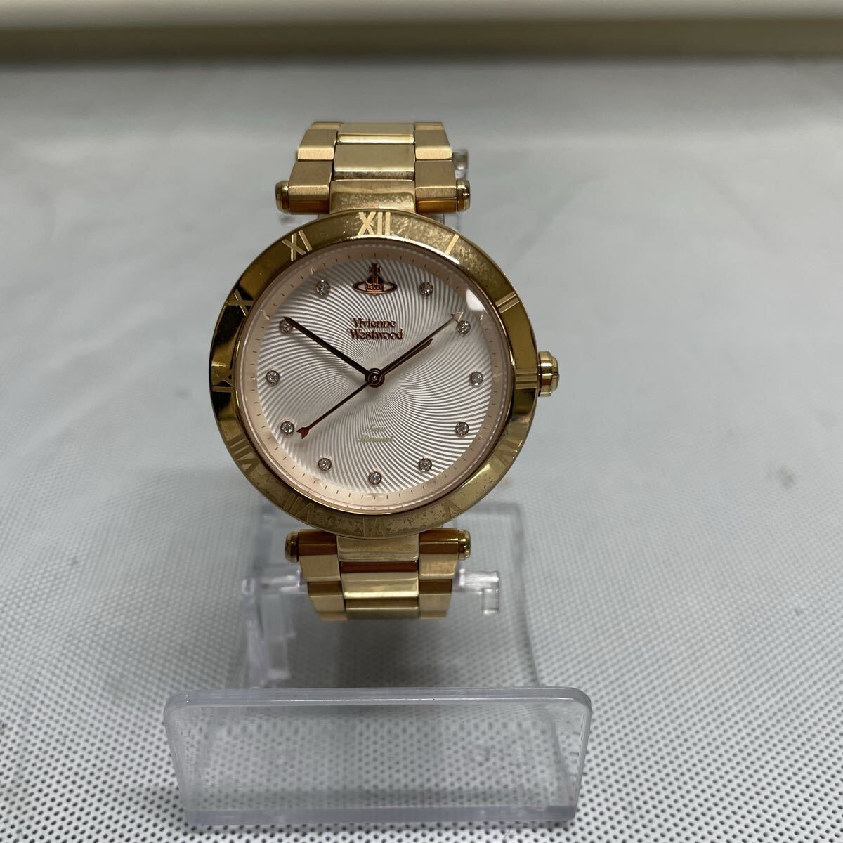 #86 ヴィヴィアンウエストウッド VivienneWestwood 腕時計 VV206SLRS SWISS MOVEMENT クォーツ ゴールド 不動品拍卖