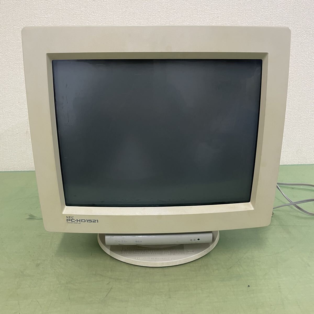#96 NEC カラーディスプレイ PC-KD1521 15インチ モニター ブラウン管 レトロ 昭和レトロ 通電確認済 箱有 DISPLAY拍卖
