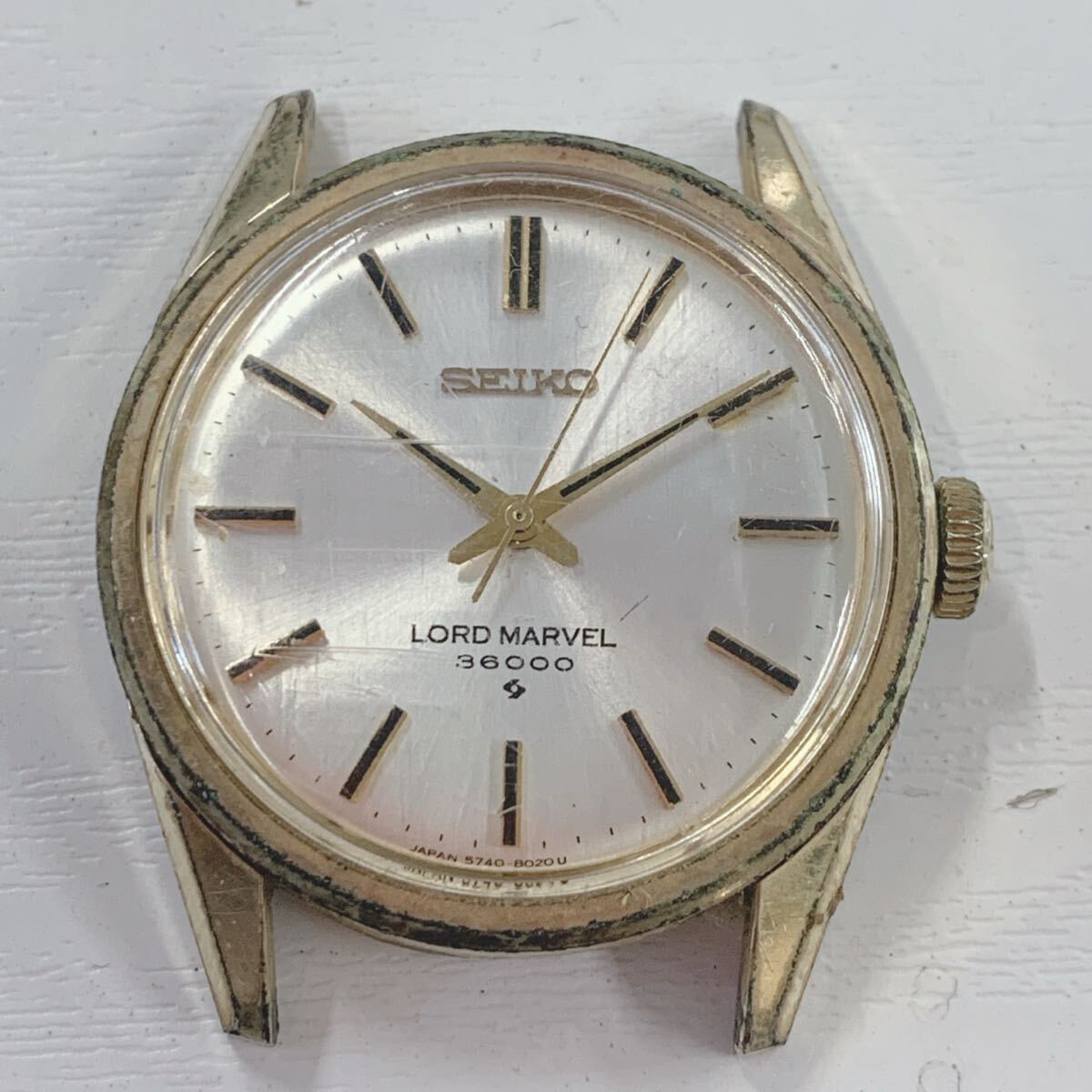 〒412 SEIKO セイコー 腕時計 ロードマーベル 36000 5740-8000 手巻き フェイスのみ 稼働品拍卖