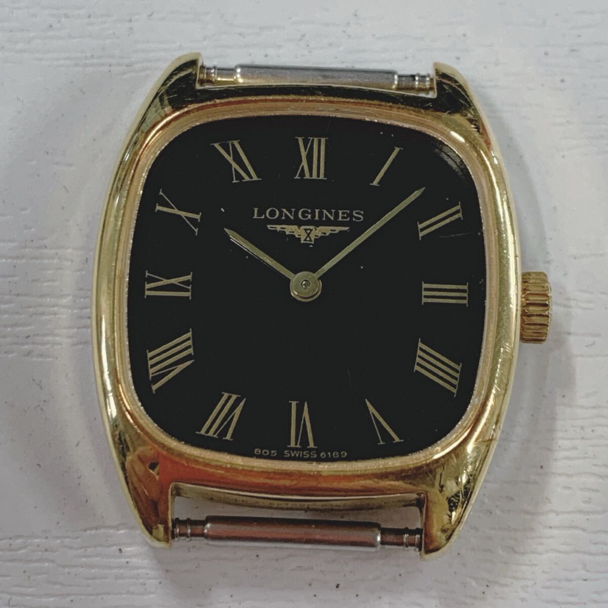 〒415 LONGINES ロンジン 腕時計 スクエア 手巻き フェイスのみ 稼働品拍卖