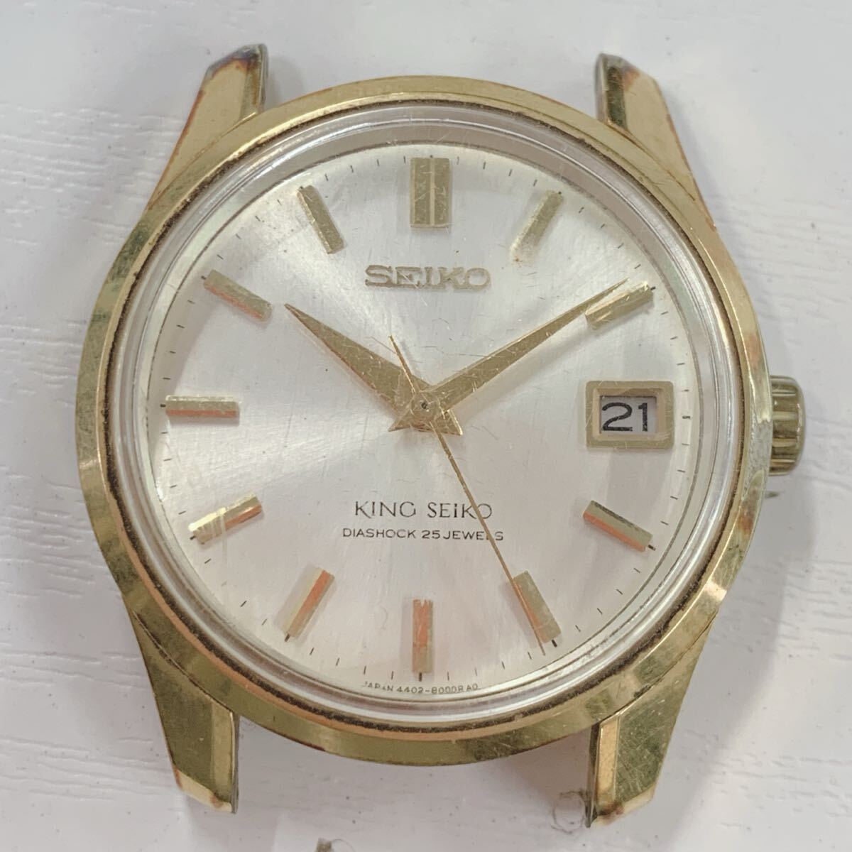 =410 SEIKO 腕時計 キングセイコー 4402-8000 メダリオン 手巻き フェイスのみ 稼働品拍卖