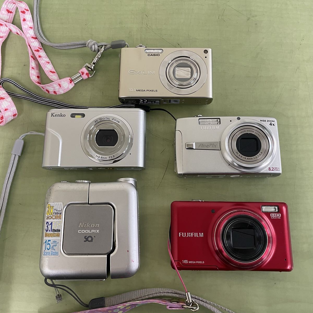 #71 デジカメ まとめ FUJIFILM CASIO Nikon Kenko ジャンク バッテリー有 通電未確認 FinePix EXILIM COOLPIX デジタルカメラ拍卖