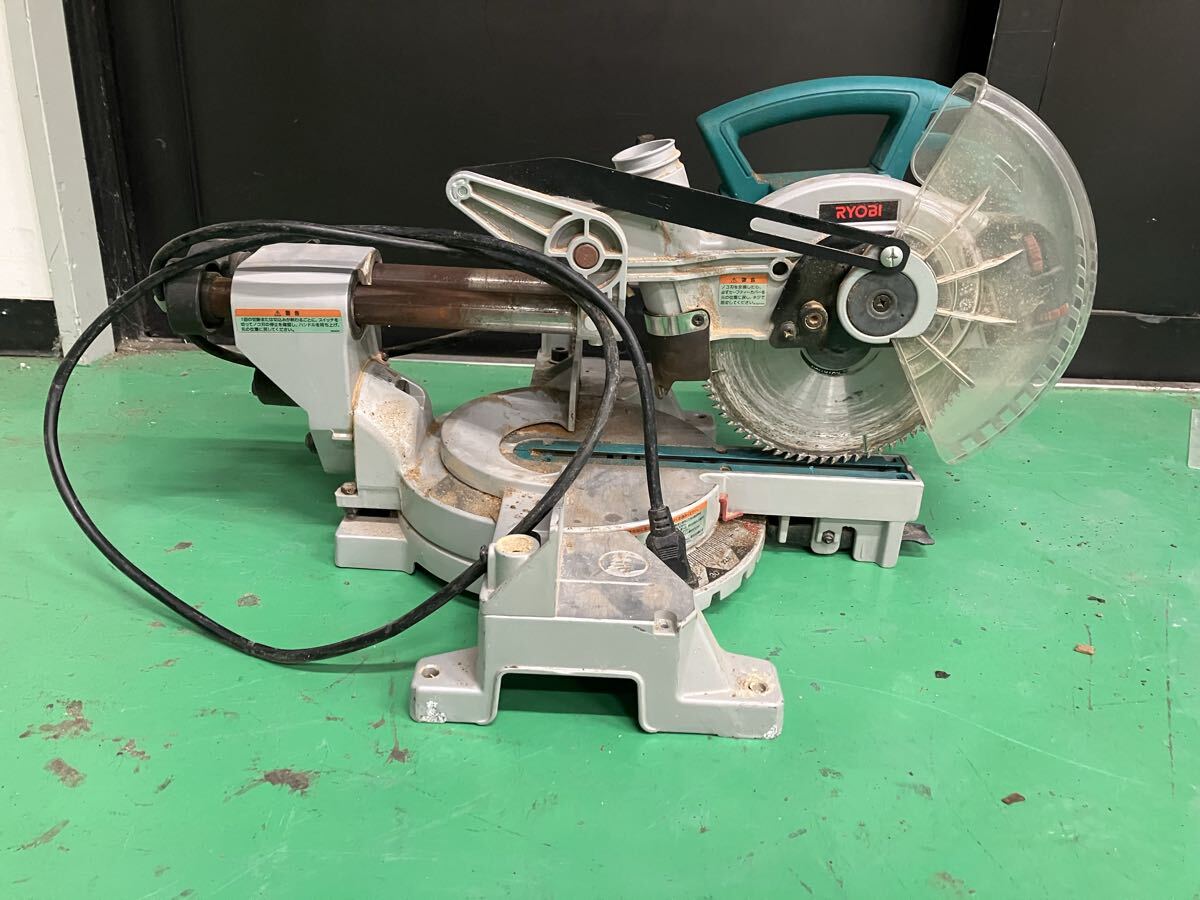〒31【直接引渡し限定】RYOBI 卓上スライド丸ノコTSS-192 現状渡し 卓上マルノコ拍卖