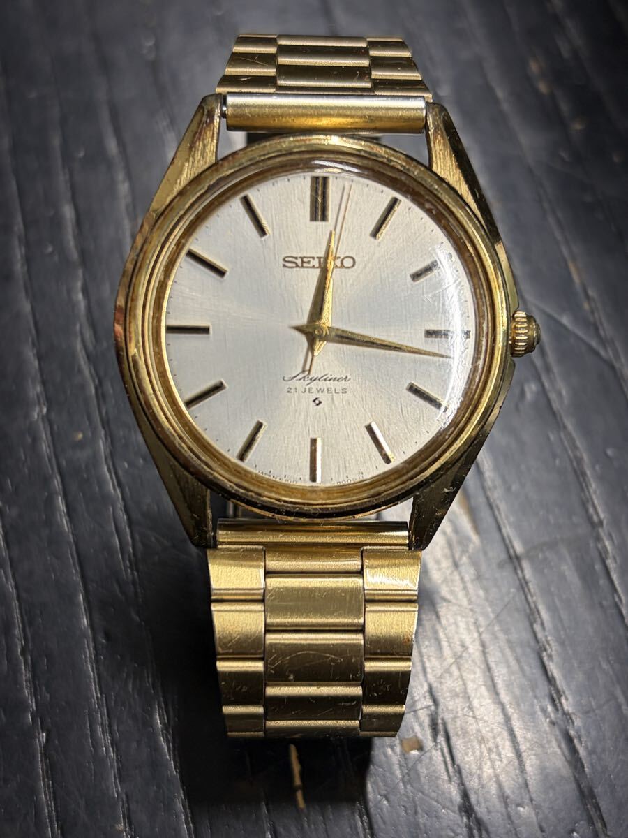 $ 9 SEIKO 腕時計 セイコー ロードマチック 手巻き スカイライナー 21JEWELS 110420 拍卖