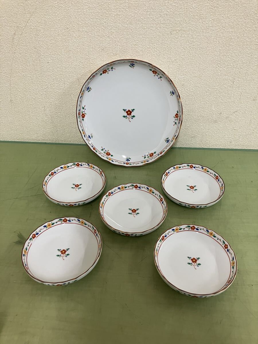 〒46 たち吉 花づくし食器 6枚セット 橘吉 花柄 和食器拍卖