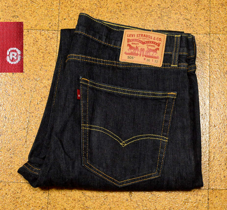 W36 60年代復刻ヴィンテージ リーバイス505 Rタブ【501ZXX 501XX 551ZXX】(00505-1447) 股下80cm拍卖