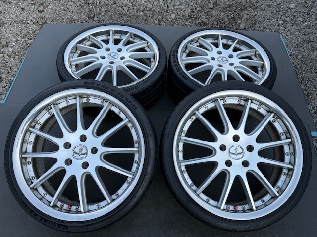 オデッセイ ヴェゼル 中古 4本 19インチ RAYS BLACK FLEET V120 8J ET53 5H-114.3 ダイヤモンドカット DC CR-V アコード エリシオン 前橋拍卖