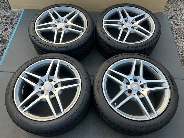 メルセデスベンツ純正 W212 W207 AMG Eクラス 18x8.5J+48 9J+54 112-5 4本ホイール A212 W204 W205 W206 W213 W212 W211 265/35/18 245/40拍卖