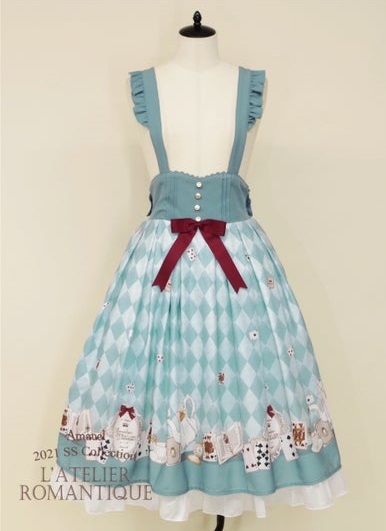 新品 未使用 アマベル Amavel Romantique Wonderlandロング丈スカート サックス拍卖