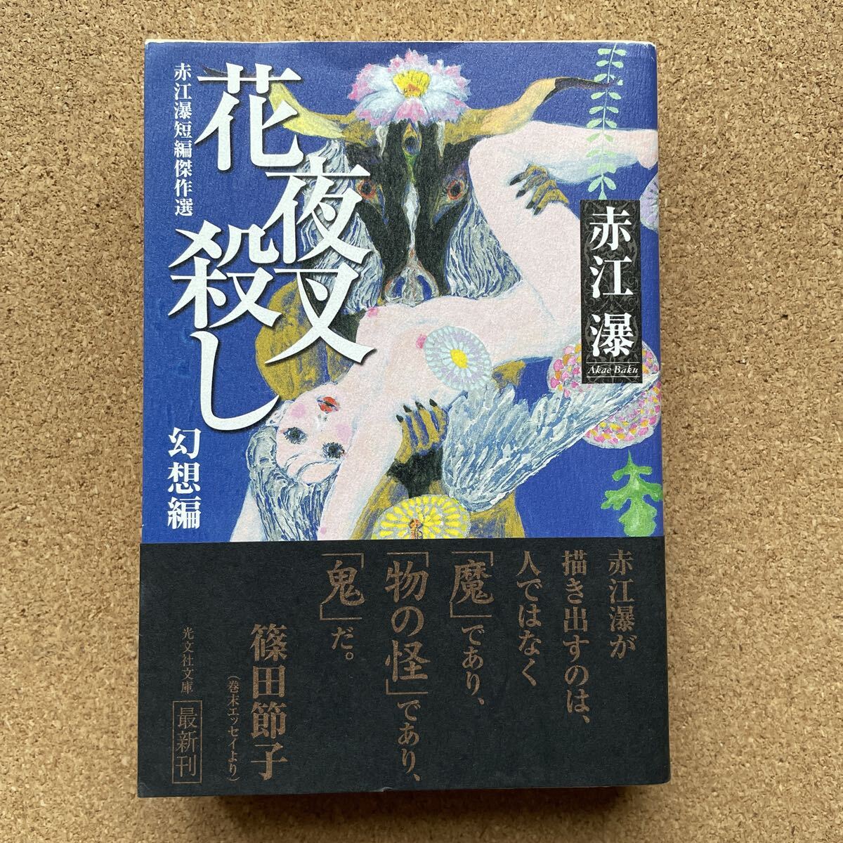 ●赤江瀑 「花夜叉殺し~赤江瀑短編傑作選(幻想編)」 帯付 光文社文庫(2007年初版)拍卖