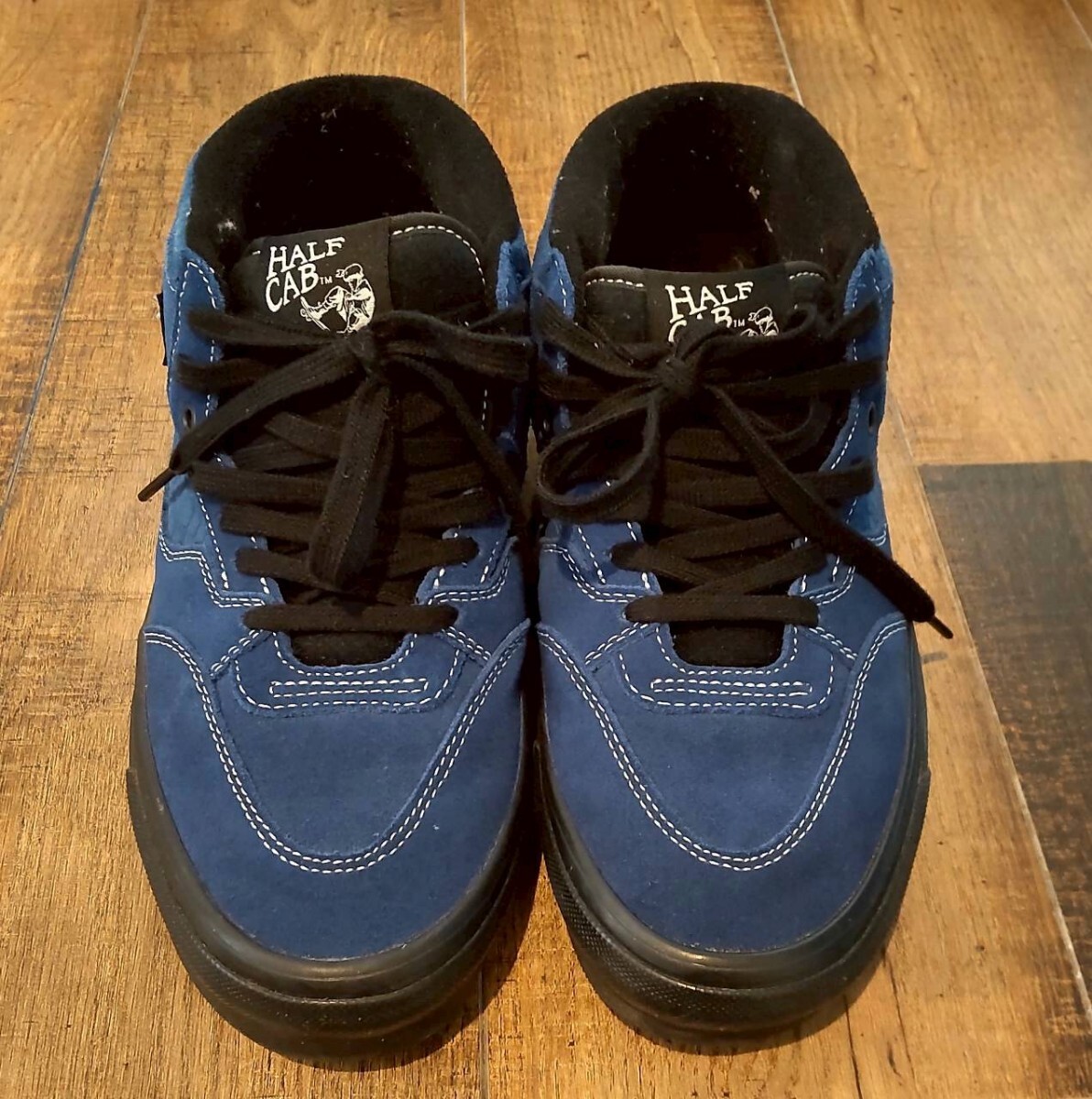 状態良好 VANS バンズ HALF CAB ハーフキャブ style33 スタイル スニーカー ブルー クロコダイル柄 サイズUS9 27cm拍卖