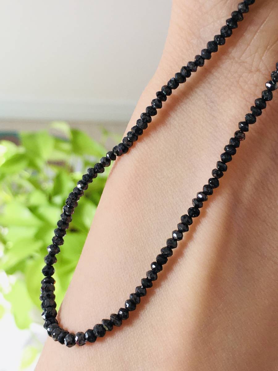 K14 ブラックダイヤ ネックレス ブラックダイヤモンド15.00ct拍卖