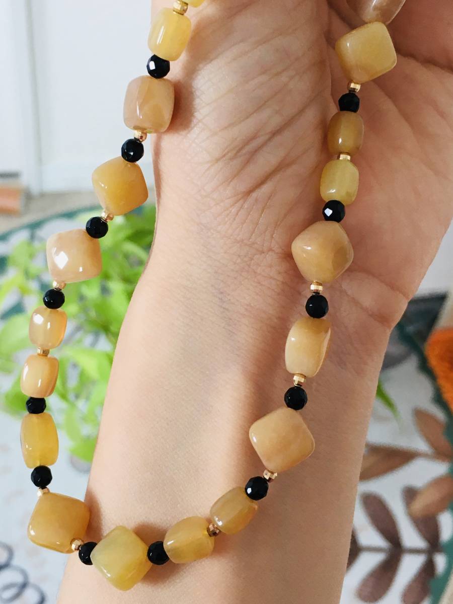 ネックレス カラーストーン ネックレス K18拍卖