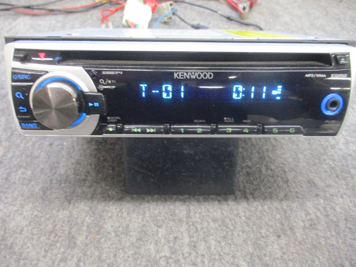 ▼ 動作OK 日産カプラー付 ケンウッド KENWOOD E262SNN CD AUX ラジオ 1DIN CDデッキ CDプレーヤー オーディオ 中古品拍卖