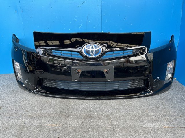 プリウス DAA-ZVW30 フロントバンパー フォグ付 ウインカー付 Sツーリングセレクション 202 ブラック 52119-47160-C0拍卖