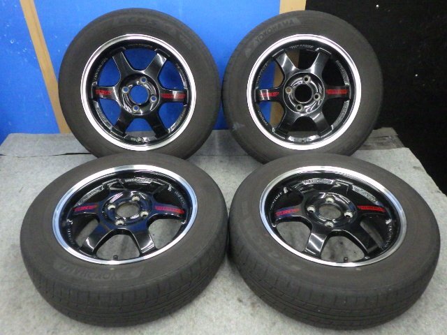 レイズ RAYS ボルクレーシング VOLK RACING TE37 KC アルミホイール 14インチ 5J +45 PCD 100 4H 4穴 4本セット拍卖