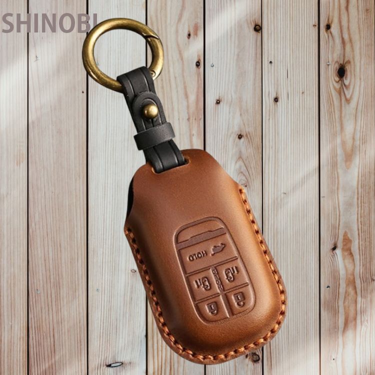 ホンダ 専用 本革製 スマートキーケース 新型ステップワゴン 新型ヴェゼル 新型シビック NEW オデッセイ エリシオン ブラウン拍卖