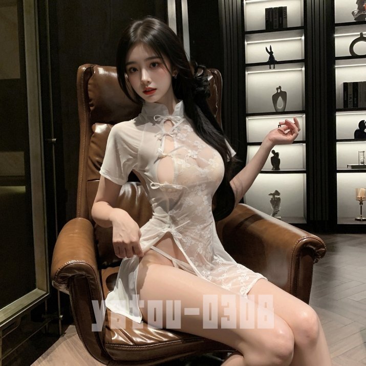 K175 コスプレウェア 透け透け レース チャイナドレス ミニスカート ワンピース セクシーランジェリー ナイトウェア拍卖