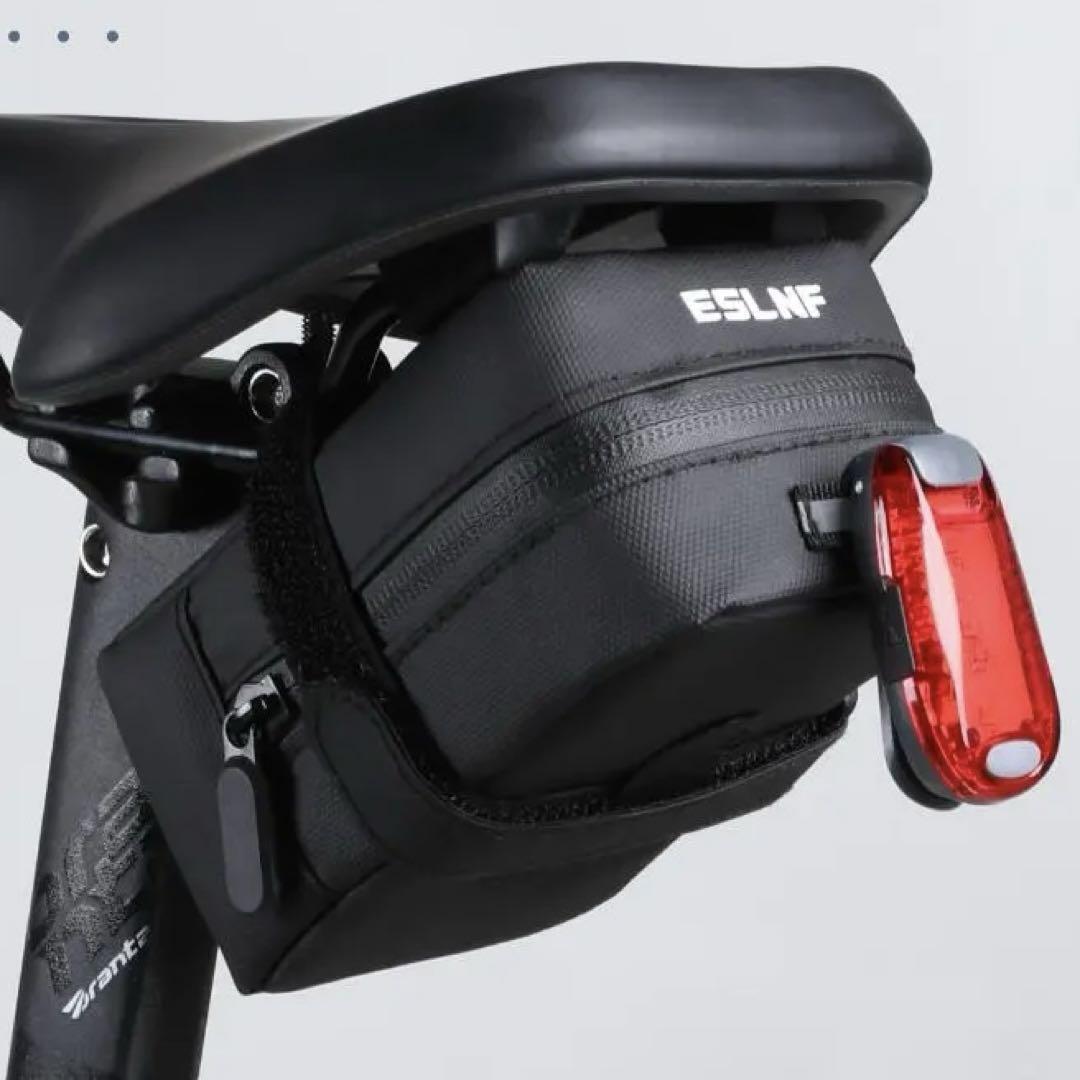 【新品】ESLNF 超軽量サドルバッグ 防水&テールライトフック付 ロードバイク拍卖