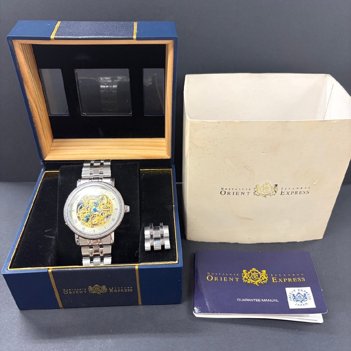 NT268 ORIENT オリエント EXPRESS ノスタルジーイスタンブール OM-8017 腕時計 自動巻き 稼働 現状渡し 中古 ジャンク品拍卖