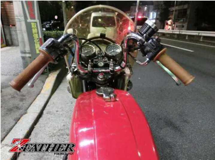 Zファーザー タレハン一番シボリ ゼファー CB400FOUR ZRX GSX XJR GS400 GT380 Z400FX Z400GP XJ400 絞り アップハン 旧車 4拍卖