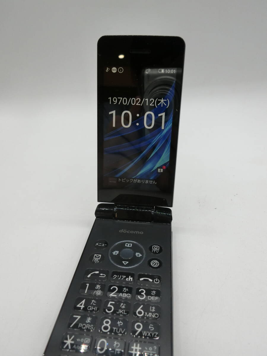 N43144◆docomo AQUOS ケータイ SH-02L ブラック 判定○ ドコモ SHARP 卓上ホルダ SH50付き ガラケー拍卖