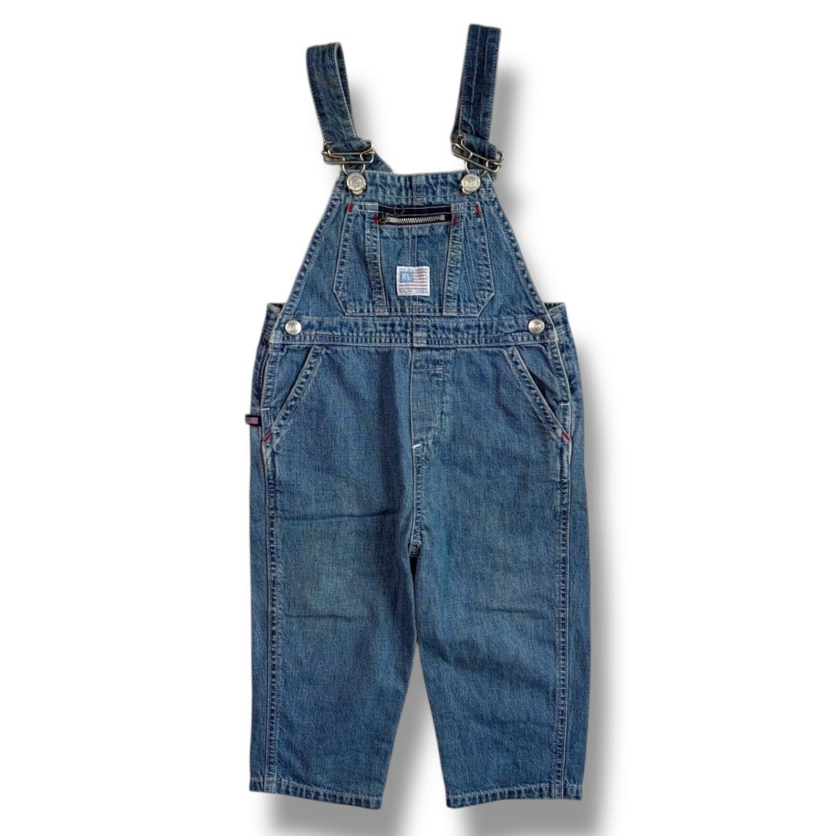 国内正規★ POLO JEANS RALPH LAUREN ポロ ジーンズ ラルフローレン 子供用 オーバーオール 90 キッズ KIDS ヴィンテージ 古着拍卖
