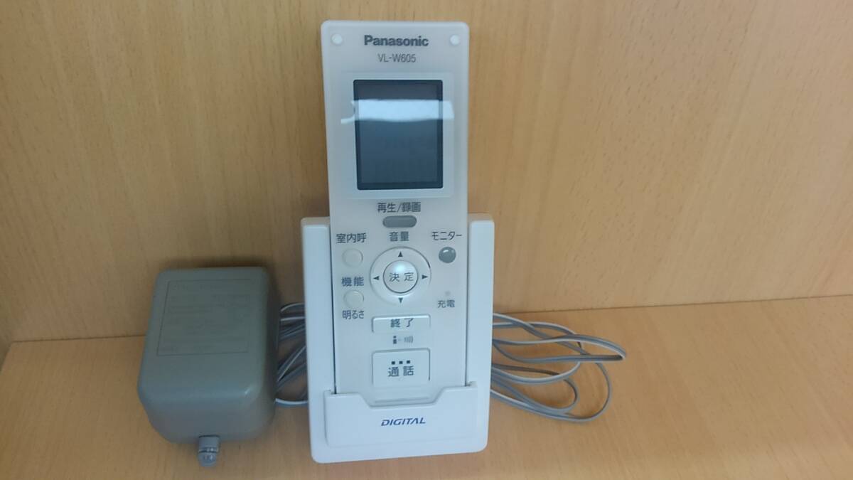 【菊水-750】Panasonic/パナソニック/VL-W605/ワイヤレスモニター/子機/ドアホン/充電台/ACアダプターセット(yu)拍卖