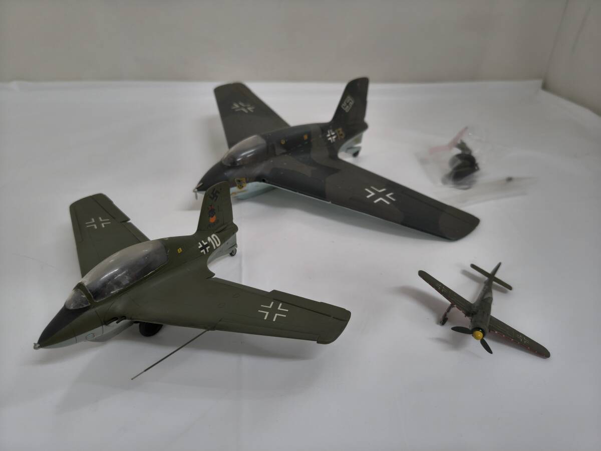 【丸-2806】塗装ずみ完成品 ドイツ軍 メッサーシュミットMe163単座型・複座型 フォッケウルフFw190 プラモデル まとめ売り 現状品/(S)拍卖