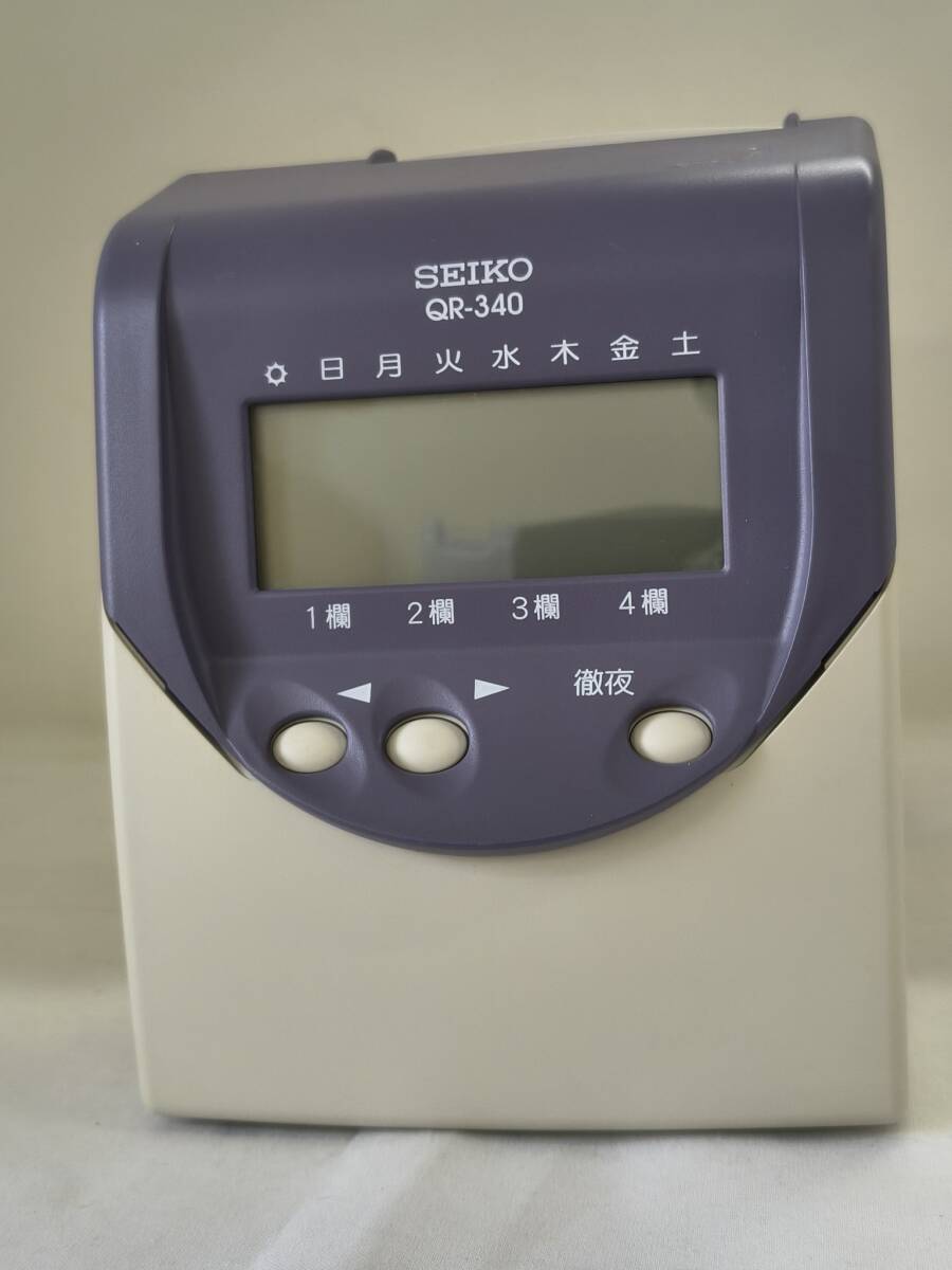 【菊水-817】(KB) SEIKO セイコー タイムレコーダー QR-340 タイムカード欠品 現状品/(S)拍卖