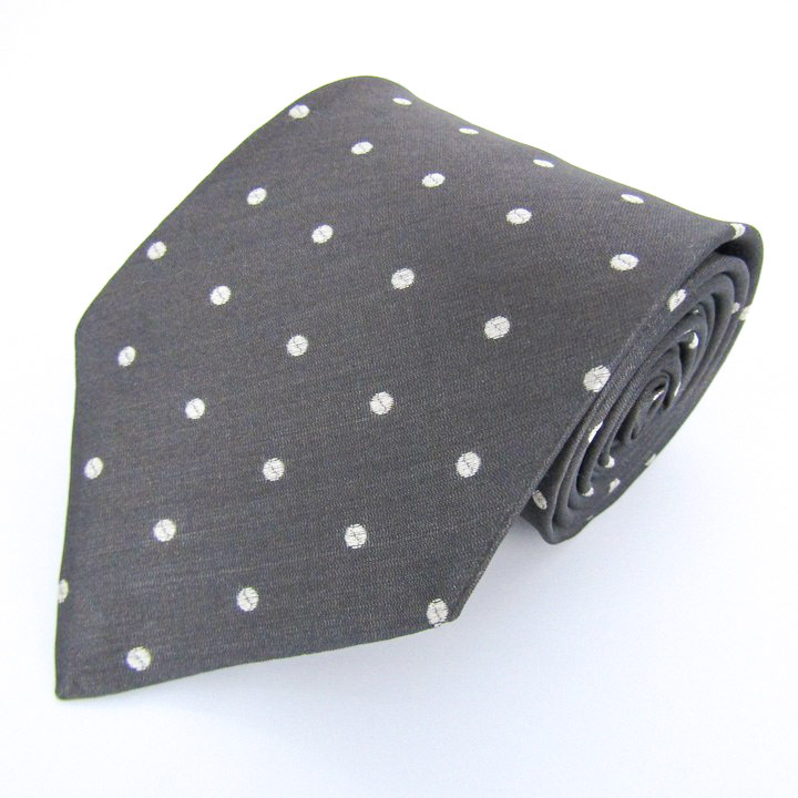 アルマーニコレッツォーニ ブランドネクタイ ドット シルク イタリア製 PO メンズ ブラック ARMANI COLLEZIONI拍卖
