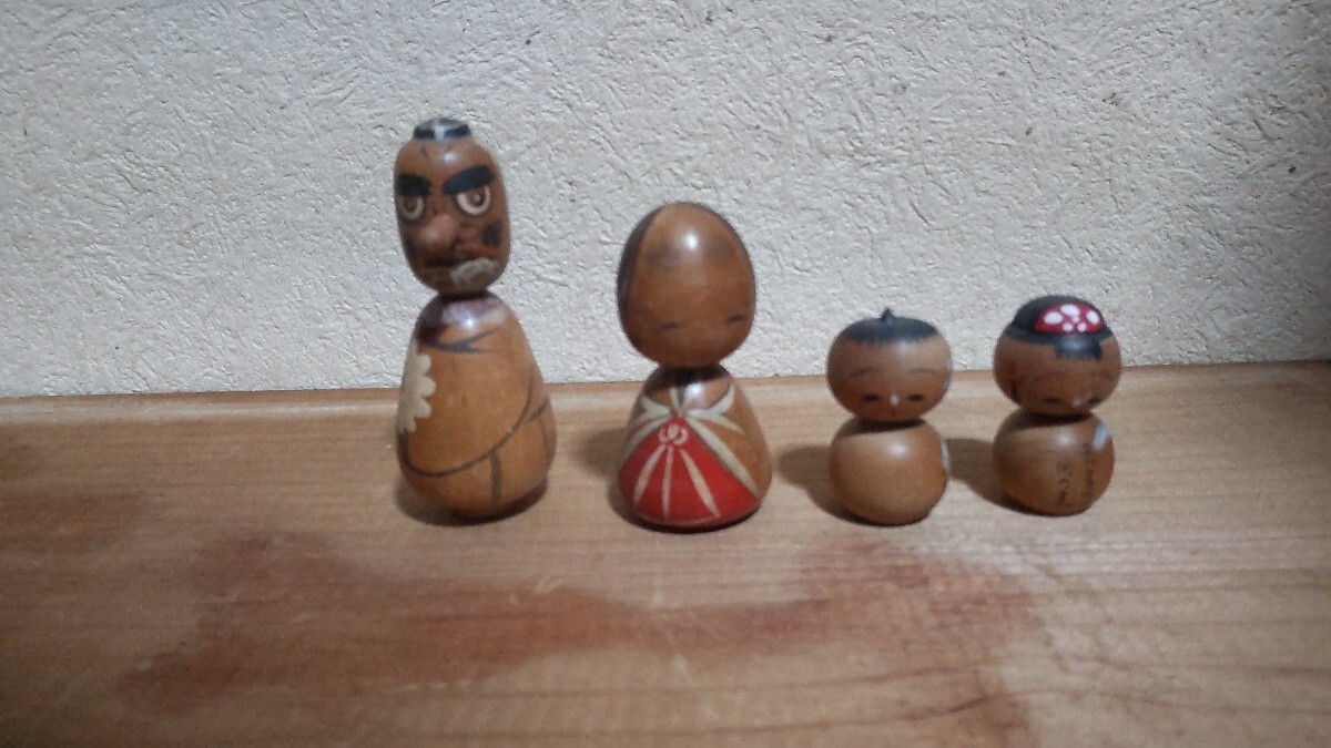 昭和レトロ 郷土玩具 置物 創作こけし 伝統こけし 伝統工芸 民芸品 こけし 日本人形 天狗拍卖