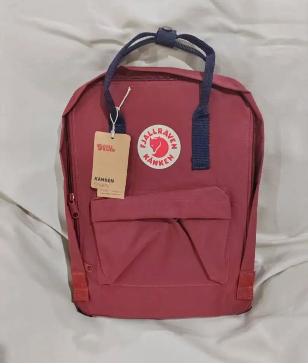 カンケンリュックサック バッグ フェールラーベン 16L ワインレッド ネイビー拍卖