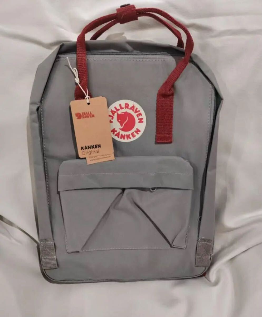 カンケンリュックサック バッグ フェールラーベン 16L 霧灰 レッド拍卖