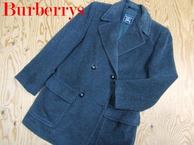 ★バーバリー BURBERRY★レディース アンゴラ100% ウールショートコート グレー★R71102056A拍卖