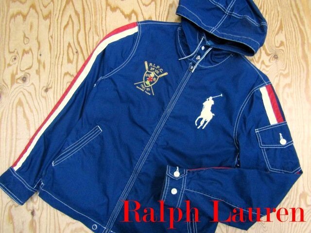 ★ラルフローレン RalphLauren★メンズ ビッグポニー フーディコットンジップジャケット ネイビー★R71102045A拍卖