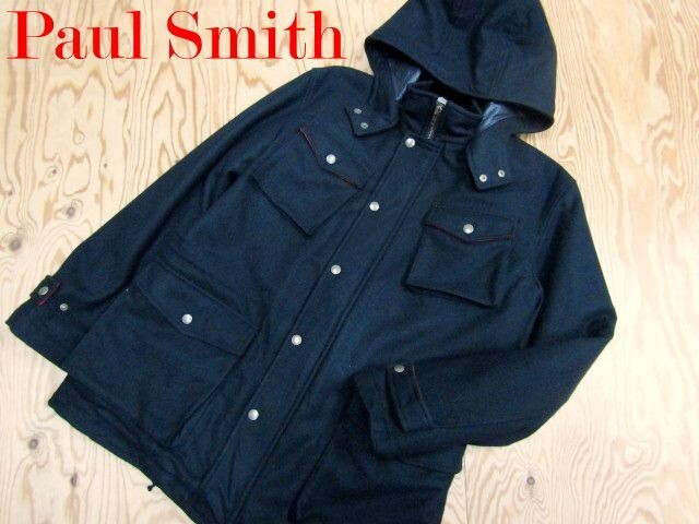 ★ポールスミス PoulSmith★メンズ フーディウールジップジャケット ブラック★R71102023A拍卖
