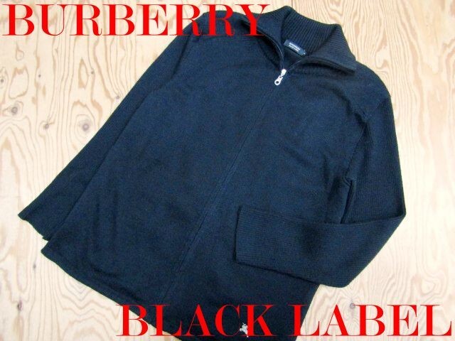 ★バーバリーブラックレーベル BURBERRY★メンズ 裏ノバチェック ウールニットジップジャケット★R71102014A拍卖