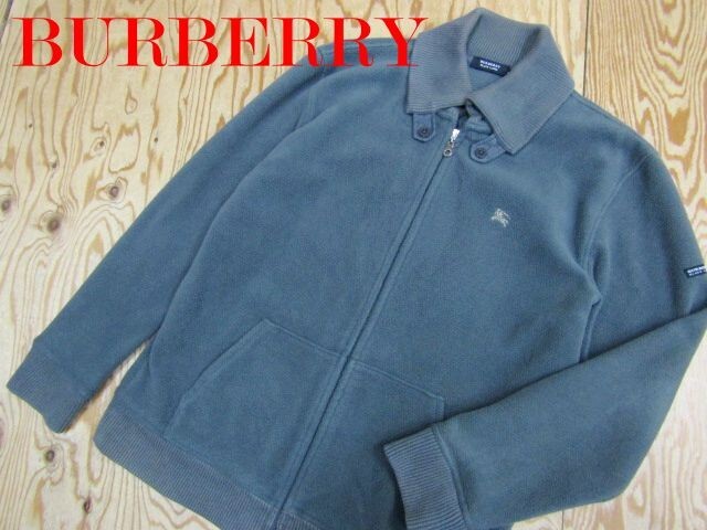 ★バーバリーブラックレーベル BURBERRY★メンズ フリースジップジャケット グレー★R71102012C拍卖