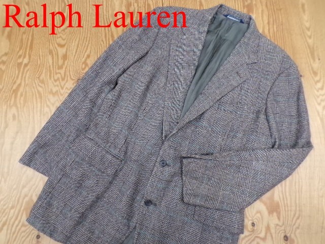 ★ラルフローレン RalphLauren★メンズ テーラードデザイン チェックウールジャケット★R71123002A拍卖