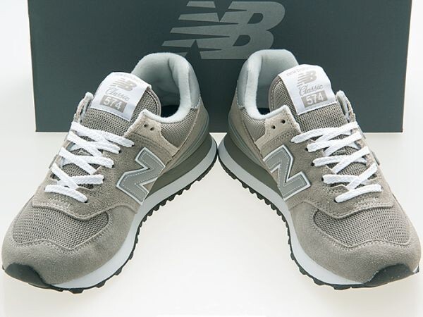 新品/NEW BALANCE/ニューバランス/WL574EVG/レディースモデル/GRAY/グレー/ECOGREENスエード/ワイズB/25.5cm拍卖