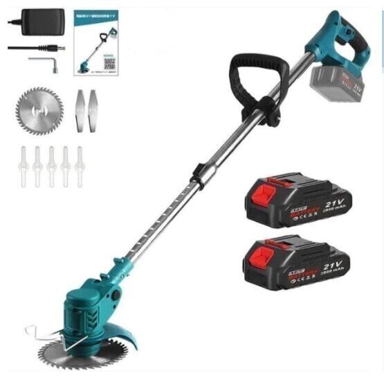 充電式 3N1 草刈機 21V刈払機 コードレス 伸縮 角度調整 雑草 替刃付き 枝切り マキタ18Vバッテリー 対応草刈機 3種類の替え刃拍卖