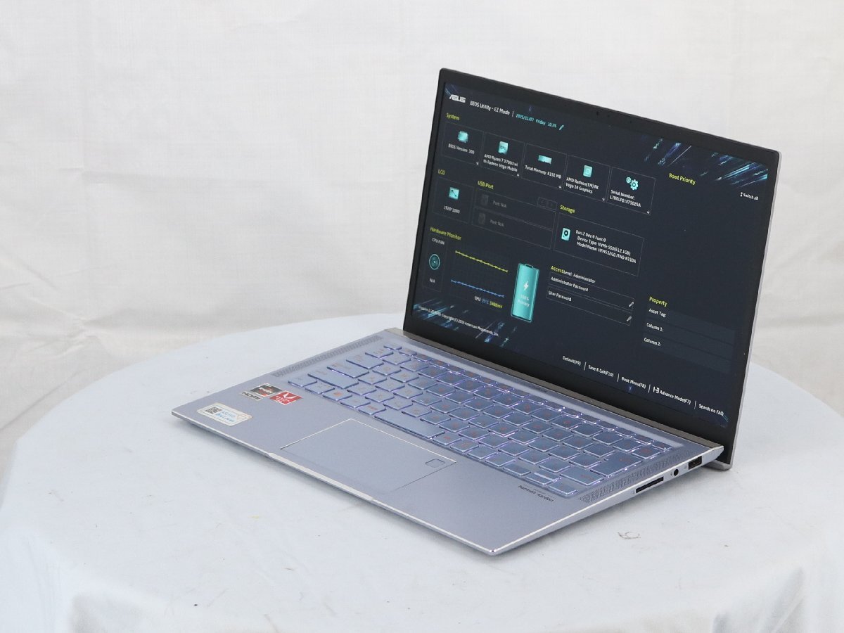 ASUS UM431D ZenBooK AMD Ryzen 7 3700U with Radeon Vega Mobile Gfx 2.30GHz 8GB 512GB(SSD)■一部保証品拍卖